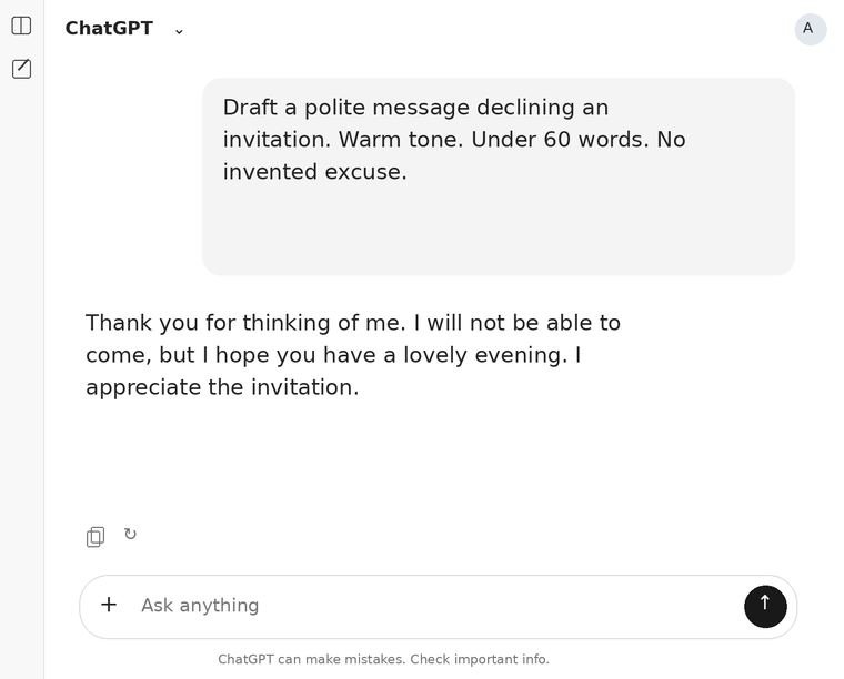 Purpose, tone, length, and a boundary make a small request clearer.